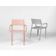 TRILL karfás kerti design szék, grigio