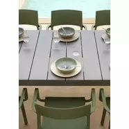 RIO 140/210 kerti asztal bővíthető, alumínium, tortora