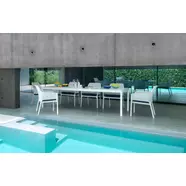 RIO 210/280 kerti asztal bővíthető, alumínium, bianco