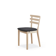SM46  design szék, sötétszürke szövet, olajozott fehérített tölgy láb
