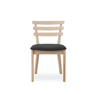 SM46  design szék, sötétszürke szövet, olajozott fehérített tölgy láb