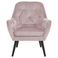 Astro fotel, rózsaszín bársony