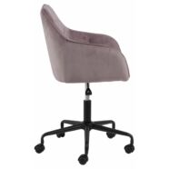 Brooke irodai design szék, rózsaszín bársony