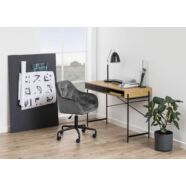 Brooke irodai design szék, sötétszürke bársony