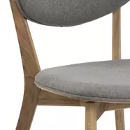 Minsk design szék, tölgy/világosszürke