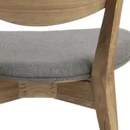 Minsk design szék, tölgy/világosszürke