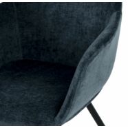 Noella design karfás szék, sötétkék