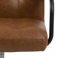 Cosmo irodai karfás szék, barna