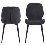 Femke design szék, antracit bársony
