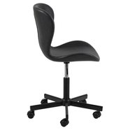 Batilda irodai design szék, fekete textilbőr