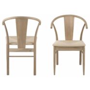 Janik design karfás szék, fehérített tölgy