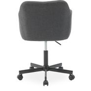 Charlton design irodai szék, sötétszürke, fekete csillagláb