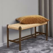 Amigo pad, 90 cm, natúr fonat ülőlap, füstös tölgy láb