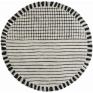 Adam szőnyeg, fekete-fehér, D200 cm
