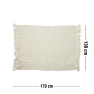 Fensmark pléd, törtfehér, 130x170 cm