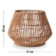 Claire lámpás, natúr bambusz, H20 cm