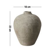 Brekstad váza, bézs terrakotta, H22cm