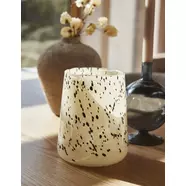 Galati váza, törtfehér/fekete