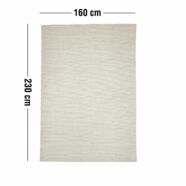 Jakobstad kilim szőnyeg, 160x230 cm, fehér