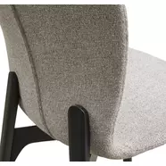 Paragon design szék, taupe bouclé, fekete kőrisfaláb