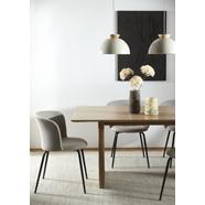 Eden design szék, krém bouclé, fekete fém láb