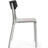 Ruelle szék, aluminium, fekete