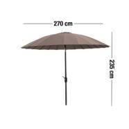 Shanghai napernyő, taupe