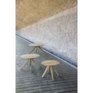 Drasil kerti lerakóasztal, D60 cm, teakfa