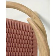 Nina szék, akácfa, terrakotta színű kötél