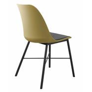 Whistler design szék, sárga PP, szürke ülőlap