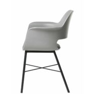 Whistler karfás szék, szürke PP, szürke ülőlap