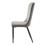Hudson design szék, szürke bársony