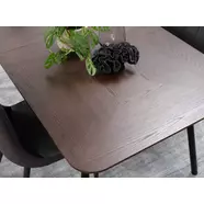 Latina bővíthető étkezőasztal, fekete