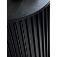 Siena dohányzóasztal, D85cm, fekete tölgy