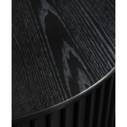 Siena dohányzóasztal, D85cm, fekete tölgy