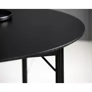 Savona étkezőasztal, D120 cm, fekete tölgy