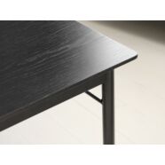 Savona étkezőasztal, 90x140 cm, fekete tölgy