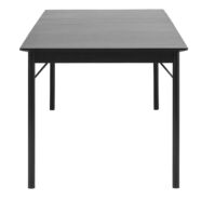 Savona bővíthető étkezőasztal, 95x180 cm, fekete tölgy