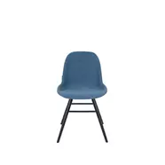 Albert Kuip design szék, kék szövet, fekete láb