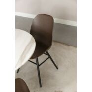 Albert Kuip design szék, sötétbarna PP, fekete láb