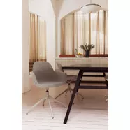 Albert Kuip karfás irodai design szék, taupe