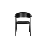 Ndsm design szék, fekete bükkfa, kárpitozott párna