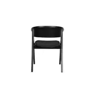 Ndsm design szék, fekete bükkfa, kárpitozott párna