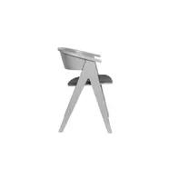 Ndsm design szék, szürke kőrisfa, kárpitozott párna