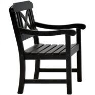 Softcross kerti szék, fekete fa
