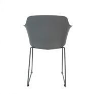Tango design karfás szék, szürke műanyag
