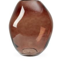 Oregon váza, borostyán, D29 cm
