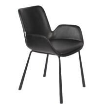 Brit LL design szék, fekete
