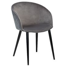 Dual design szék, ezüst bársony