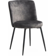Bray design szék, sötétszürke velúr